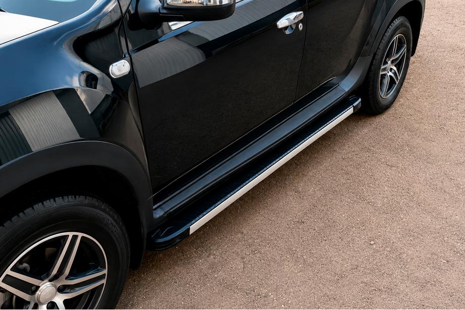 Renault Duster 2008–2017 Stranski pragovi Maya V1 (2 kos, aluminij) Image