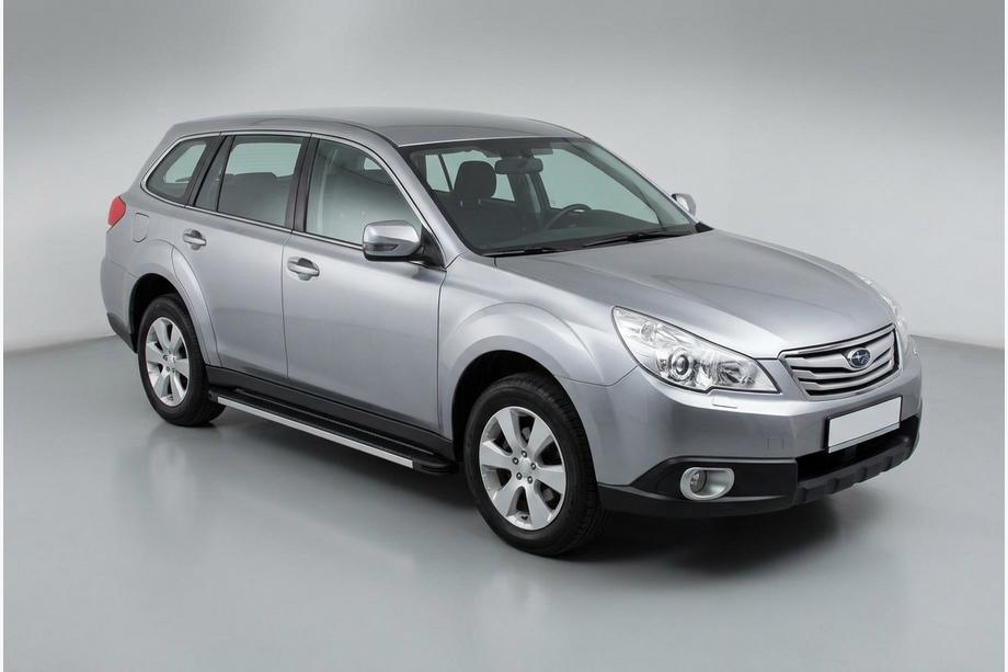 Subaru Outback 2009–2014 Stranski pragovi Maya V1 (2 kos, aluminij) Image