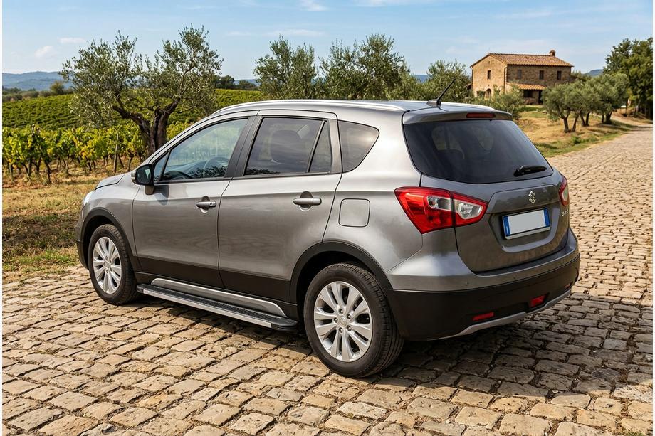 Suzuki SX4 S-Cross 2013–2016 Stranski pragovi Maya V1 (2 kos, aluminij) Image