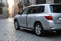 Toyota Highlander 2008–2013 Stranski pragovi Maya V1 (2 kos, aluminij) fotografija 1