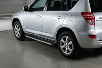 Toyota Rav 4 2006–2013 Stranski pragovi Maya V1 (2 kos, aluminij) fotografija 1