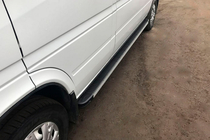 Volkswagen LT 1995–2006 Stranske stopnice Maya (2 kosa, aluminij) fotografija 1