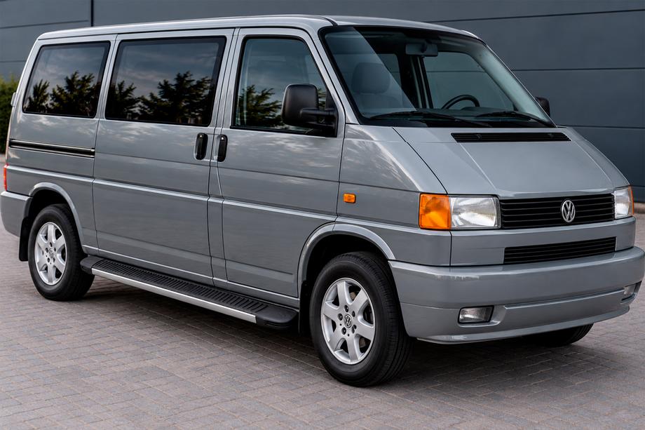 Volkswagen T4 Transporter 1990–2003 Stranske stopnice Maya (2 kosa, aluminij) Kratka medosna razdalja Image