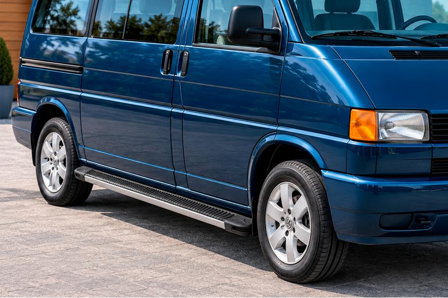 Volkswagen T4 Caravelle/Multivan 1990–2003 Stranske stopnice Maya (2 kosa, aluminij) Kratka medosna razdalja Image