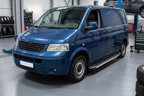 Volkswagen T5 Caravelle 2004–2010 Stranske stopnice Maya (2 kosa, aluminij) Dolga medosna razdalja fotografija 1