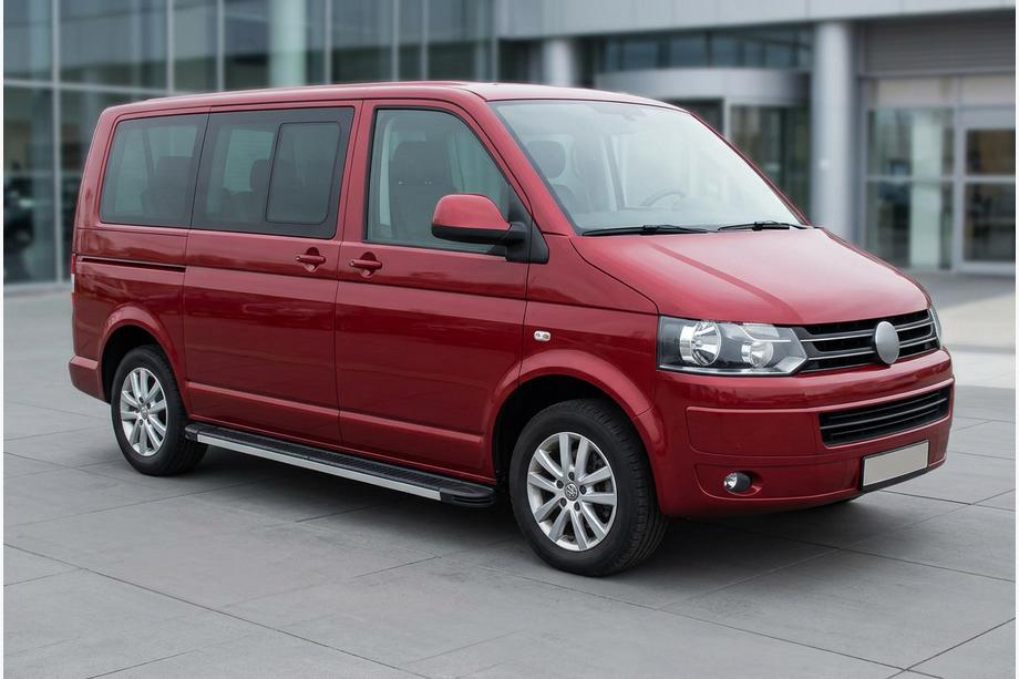 Volkswagen T5 2010–2015 Stranske stopnice Maya (2 kosa, aluminij) Kratka medosna razdalja Image
