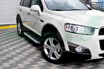 Chevrolet Captiva 2006–2019 Stranske stopnice Allmond Grey (2 kosa, aluminij) fotografija 5