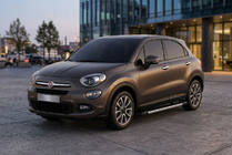 Fiat 500X 2014–2024 Bočne stopnice RedLine V1 (2 kosa, aluminij) fotografija 1