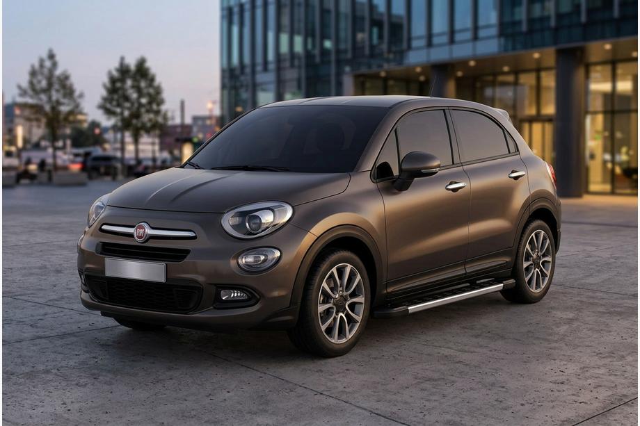 Fiat 500X 2014–2024 Bočne stopnice RedLine V1 (2 kosa, aluminij) Image