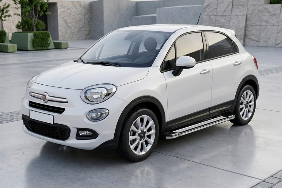 Fiat 500X 2014–2024 Stranske stopnice Rainbow (2 kosa, aluminij) Image