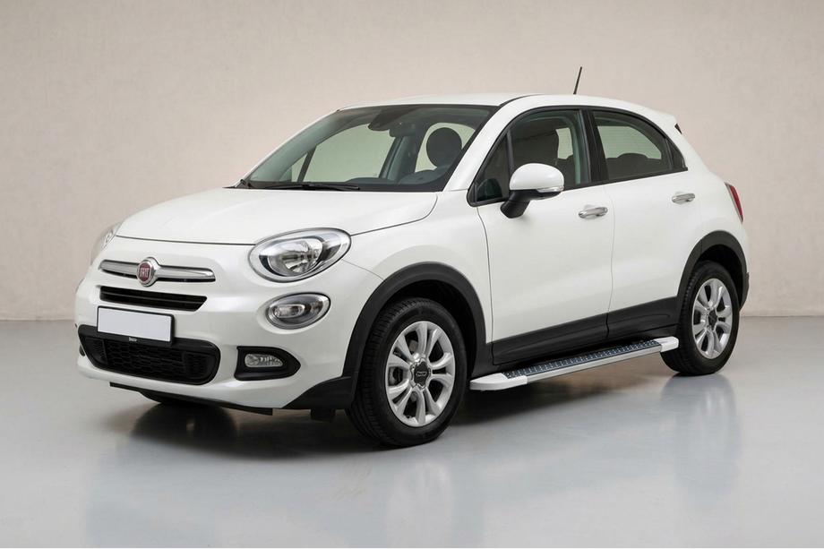 Fiat 500X 2014–2024 Bočne stopnice Allmond White (2 kosa, aluminij) Image