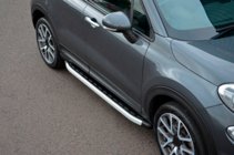 Fiat 500X 2014–2024 Stranski pragovi Fullmond (2 kosa, aluminij) fotografija 2