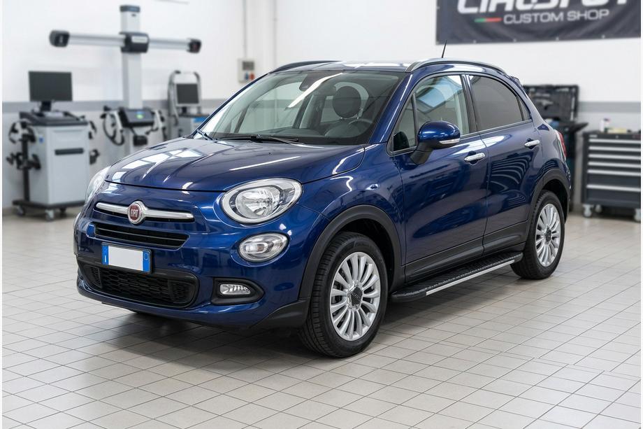 Fiat 500X 2014–2024 Stranske stopnice Bosphorus Grey (2 kos., aluminij) Image