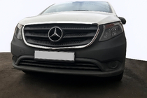 Mercedes Vito/V-razred W447 2014– Okvir rešetke (2 kosa, nerjaveče jeklo) fotografija 1