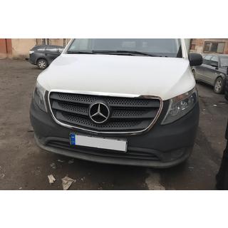 Okvir rešetke (2 kosa, nerjaveče jeklo) Mercedes Vito/V-razred W447 2014– fotografija 3