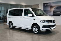 Volkswagen T6 2015–2024 Stranske stopnice Allmond Grey (2 kosa, aluminij) Dolga medosna razdalja fotografija 1