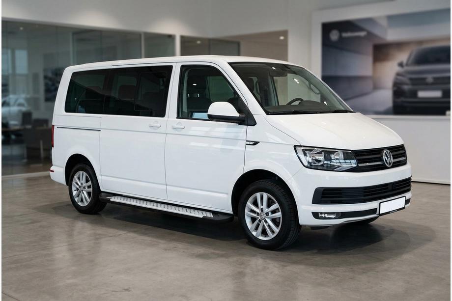Volkswagen T6 2015–2024 Stranske stopnice Allmond Grey (2 kosa, aluminij) Dolga medosna razdalja Image