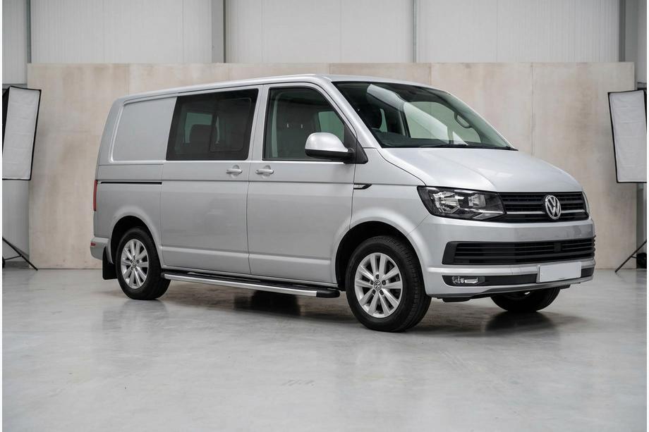 Volkswagen T6 2015–2024 Stranski pragovi Fullmond (2 kosa, aluminij) Kratka medosna razdalja Image
