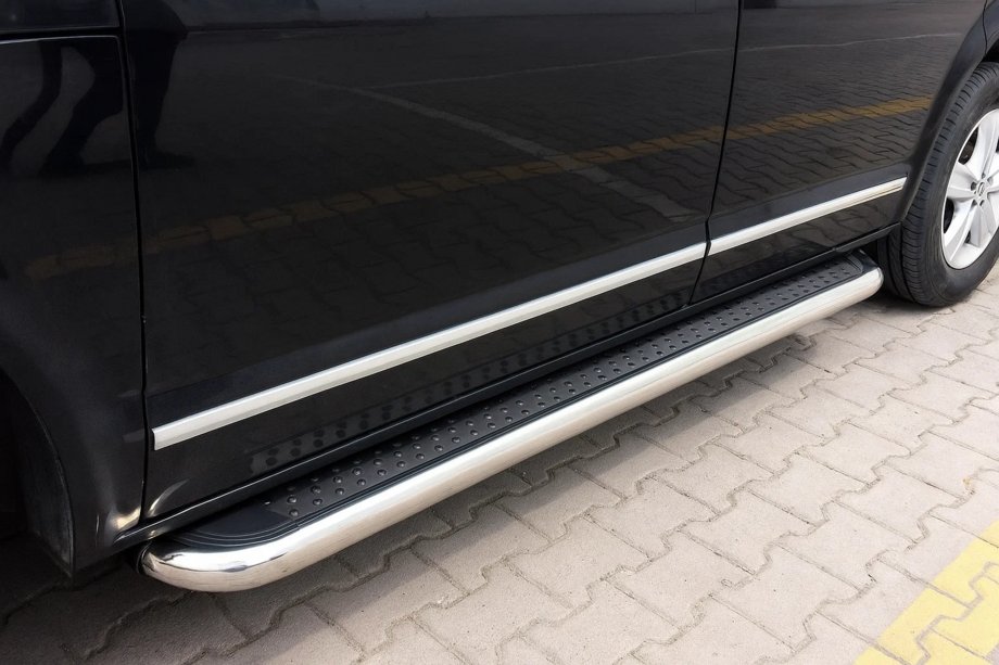 Volkswagen T6 2015–2024 Stranske stopnice Maydos V2 (2 kosa, nerjavno jeklo) Image