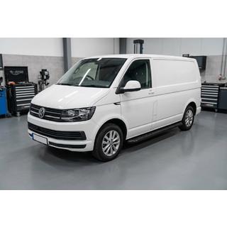 Stranski pragovi Tayga Black (2 kosa, aluminij) Volkswagen T6 2015–2024 fotografija 1