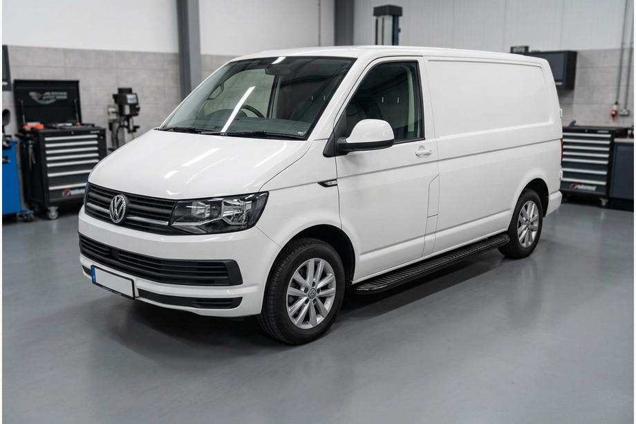 Volkswagen T6 2015–2024 Stranski pragovi Tayga Black (2 kosa, aluminij) Samo za kratko medosno razdaljo Image