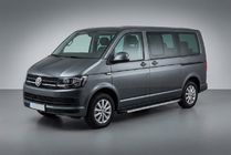 Volkswagen T6 2015–2024 Stranske stopnice Maya (2 kosa, aluminij) Dolga medosna razdalja fotografija 1