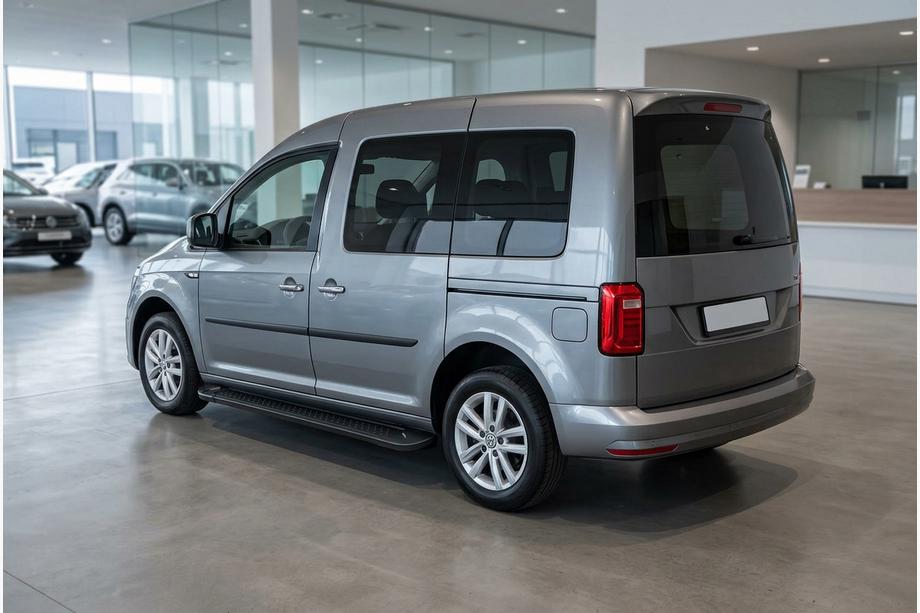 Volkswagen Caddy 2015–2020 Bočne stopnice Allmond Black (2 kos, aluminij) Image