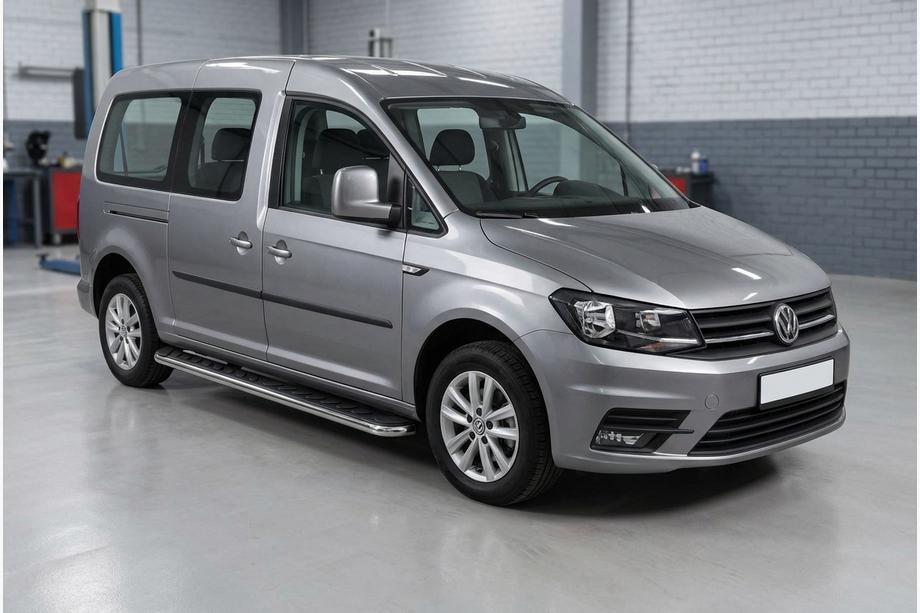 Volkswagen Caddy 2015–2020 Stranske stopnice Maydos V1 (2 kosa, aluminij / nerjavno jeklo) Image