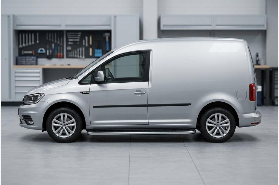 Volkswagen Caddy 2015–2020 Stranske stopnice Tayga Grey (2 kos, aluminij) Image