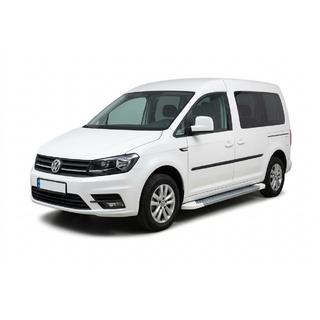 Bočne stopnice Allmond White (2 kosa, aluminij) Volkswagen Caddy 2015–2020 fotografija 1