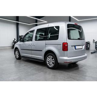 Stranski pragovi Tayga Black (2 kosa, aluminij) Volkswagen Caddy 2015–2020 fotografija 1