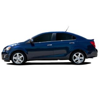 Spodnje okenske letve (nerjavno jeklo) Chevrolet Aveo T300 2011–2020 fotografija 1