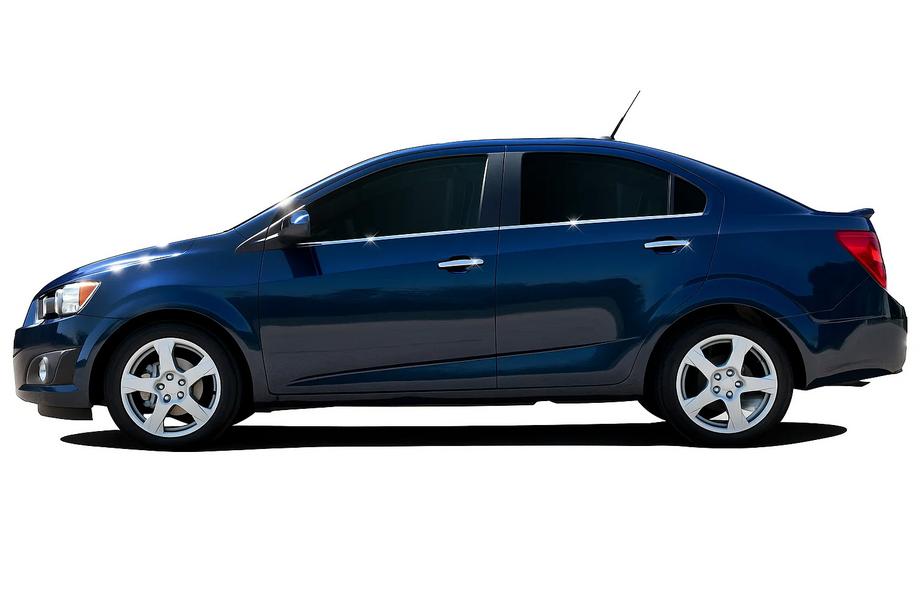 Chevrolet Aveo T300 2011–2020 Spodnje okenske letve (nerjavno jeklo) Kombilimuzina, OmsaLine – italijansko nerjaveče jeklo Image