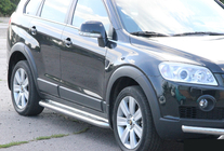 Chevrolet Captiva 2006–2019 Stranski pragovi Premium (2 kos, nerj.) fotografija 5
