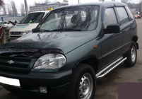 Chevrolet Niva 1998–2020 Stranske stopnice Premium (2 kos, nerjavno jeklo) fotografija 2