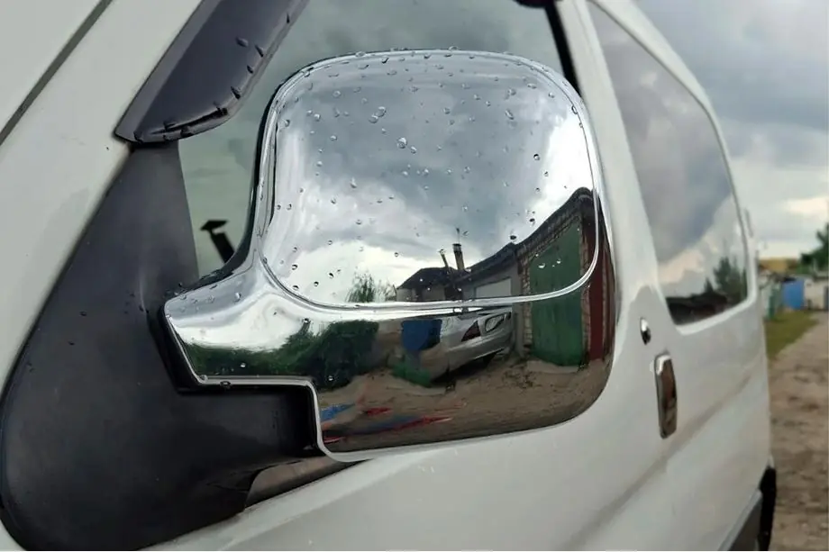 Citroen Berlingo 1996–2008 Kromirane obloge ogledal (2 kosa, plastika) Fotografija 3