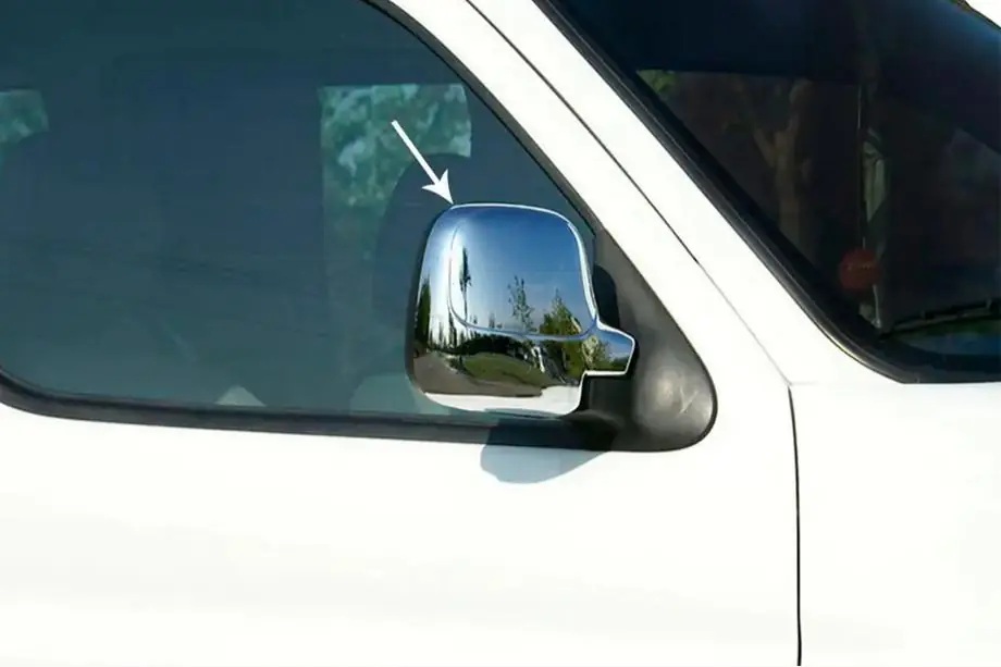 Citroen Berlingo 1996–2008 Kromirane obloge ogledal (2 kosa, plastika) Fotografija 5