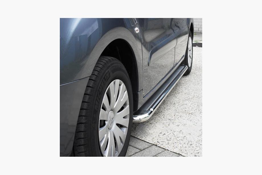 Citroen Berlingo 2008–2018 Stranski pragovi Premium (2 kos, nerj.) Ø60 mm Image