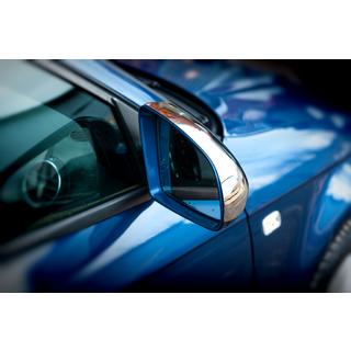 Pokrovi ogledal (2 kosa, nerjaveče jeklo) Audi A4 B7 2004–2008 fotografija 4