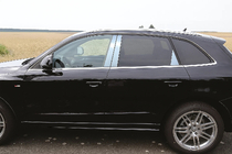 Audi Q5 2008–2017 Letvice stebričkov vrat (6 kos, nerjavno jeklo) fotografija 1