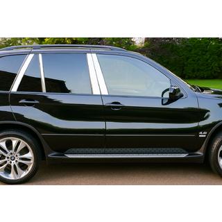 Letvice stebričkov vrat (8 kos, nerjavno jeklo) BMW X5 E53 1999–2006 fotografija 2