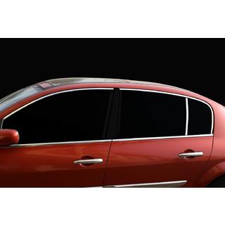 Zgornje okenske letve (6 kos, nerjaveče jeklo) Renault Megane II 2004–2009 fotografija 1