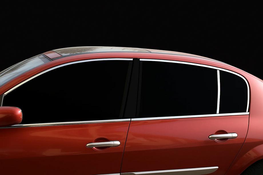 Renault Megane II 2004–2009 Zgornje okenske letve (6 kos, nerjaveče jeklo) Image