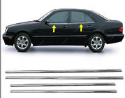 Mercedes E-class W210 1995–2002 Spodnje okenske letvice (4 kosi, nerjaveče jeklo) Carmos - turško jeklo fotografija 5