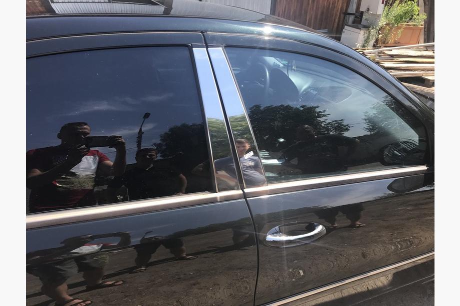 Mercedes E-class W211 2002–2009 Letve za stebričke vrat (6 kos, nerjavno jeklo) Fotografija 2