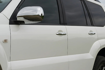 Toyota Land Cruiser Prado 120 2002–2009 Kromirane obloge kljuk vrat (4 kosi, nerjavno jeklo) fotografija 1