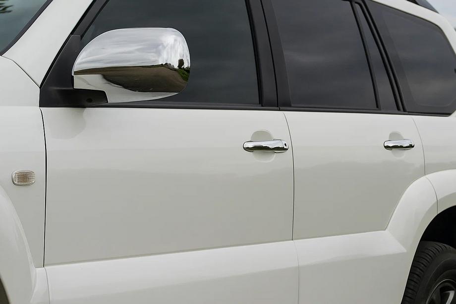 Toyota Land Cruiser Prado 120 2002–2009 Kromirane obloge kljuk vrat (4 kosi, nerjavno jeklo) Image