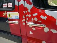 Volkswagen LT 1995–2006 Kromirane obloge kljuk vrat (4 kosi, nerjavno jeklo) Carmos - turško nerjaveče jeklo fotografija 6