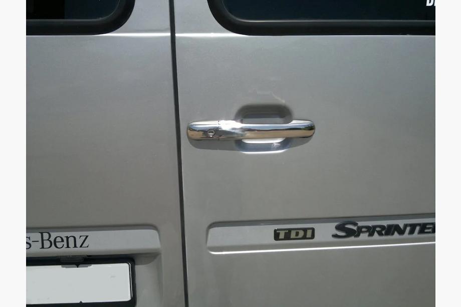 Mercedes Vito W638 1996–2003 Pokrovi kljuk vrat (nerjaveče jeklo) Fotografija 6
