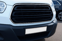 Ford Transit 2014– Okvir maske (2014-2018, 2 kosa, nerjaveče jeklo) OmsaLine - italijansko nerjaveče jeklo fotografija 1